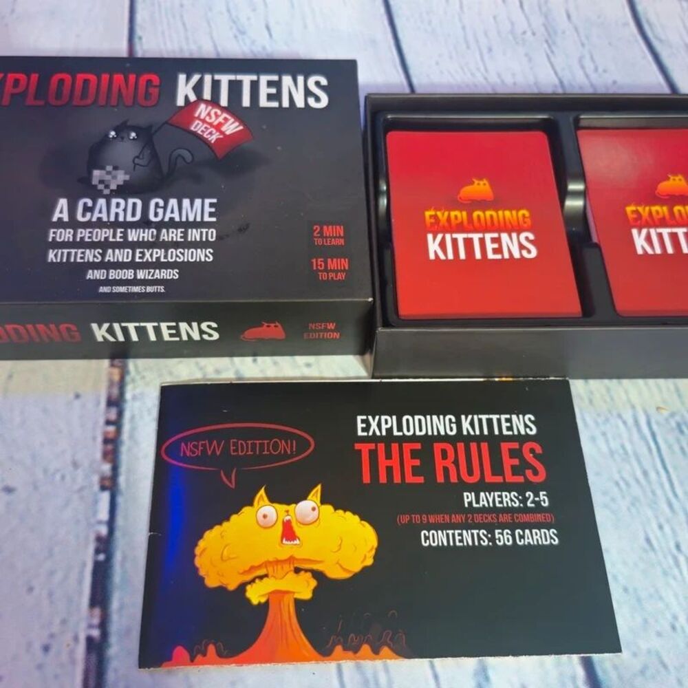 Exploding kittens nsfw edition card game